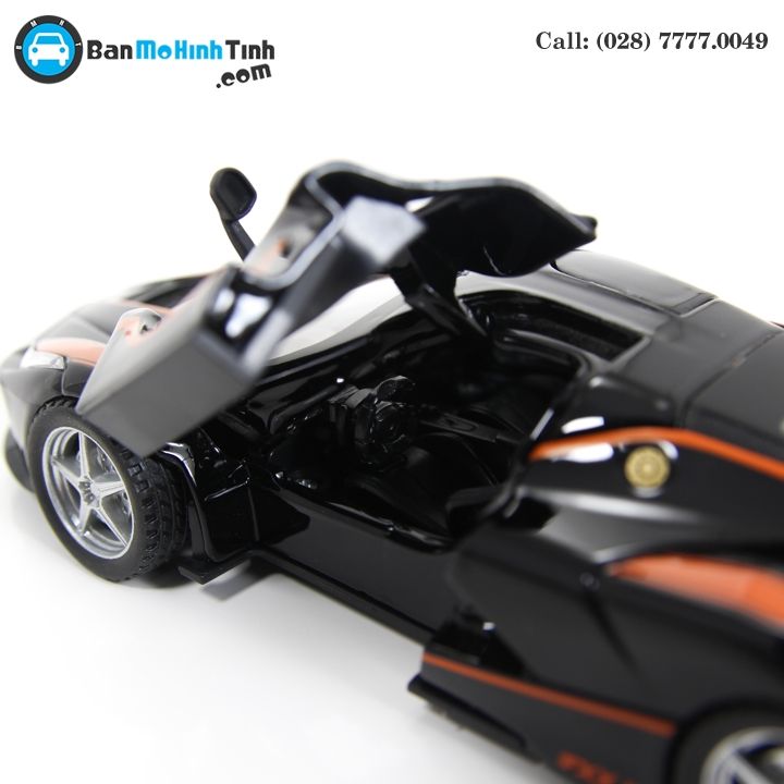 MÔ HÌNH FERRARI LAFERRARI FXX K NO.98 BLACK/ ORANGE 1:32 DOUBLEHOUSES
