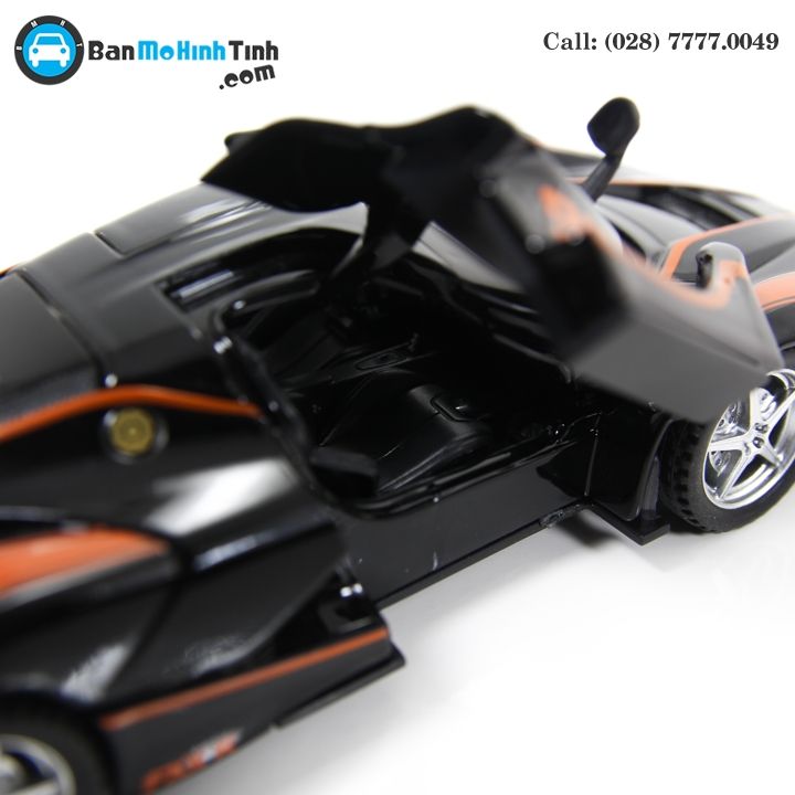 MÔ HÌNH FERRARI LAFERRARI FXX K NO.98 BLACK/ ORANGE 1:32 DOUBLEHOUSES