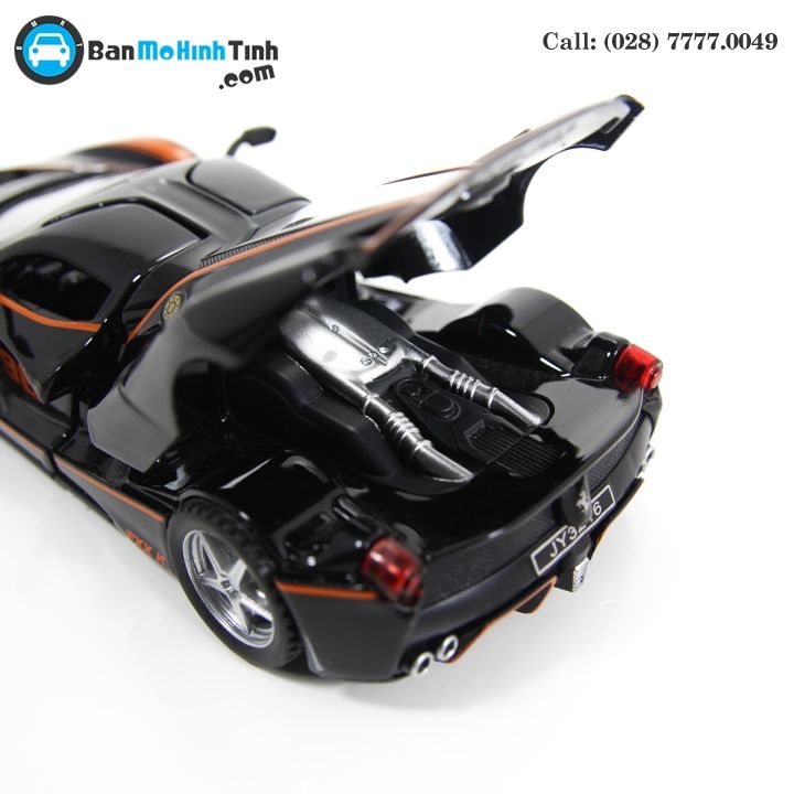 MÔ HÌNH FERRARI LAFERRARI FXX K NO.98 BLACK/ ORANGE 1:32 DOUBLEHOUSES