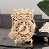  Mô hình gỗ lắp ráp 3D The Owl Clock (Đồng Hồ Con Cú) (Wood Color) - Robotime LK503 - WP145 