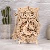  Mô hình gỗ lắp ráp 3D The Owl Clock (Đồng Hồ Con Cú) (Wood Color) - Robotime LK503 - WP145 