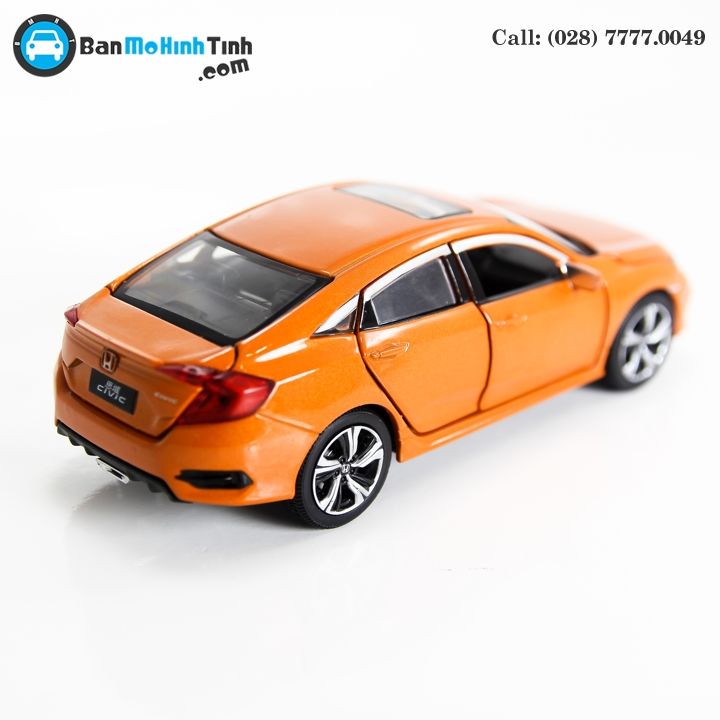 MÔ HÌNH HONDA CIVIC ORANGE 1:32 JACKIE KIM