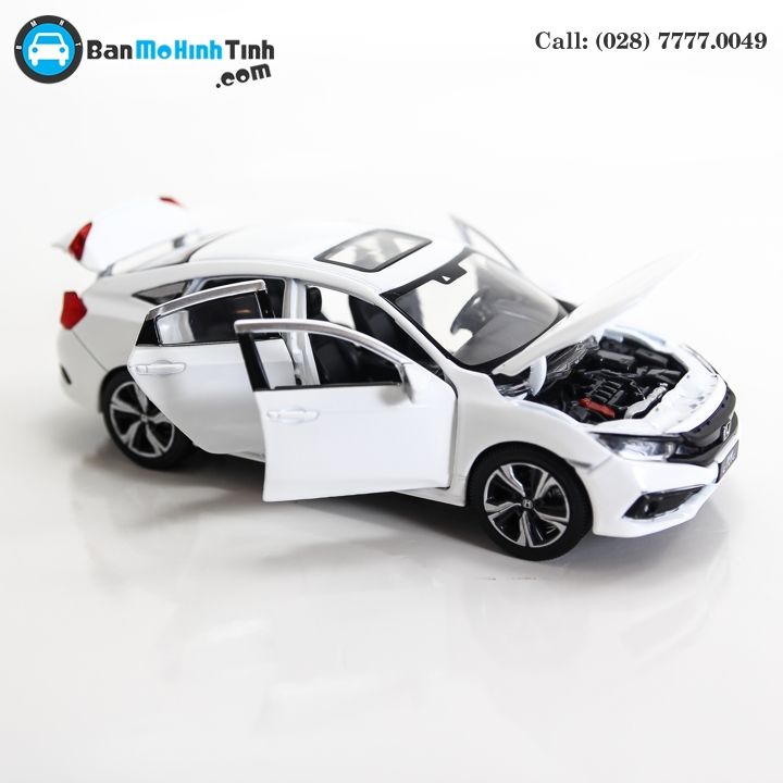 MÔ HÌNH HONDA CIVIC WHITE 1:32 JACKIE KIM