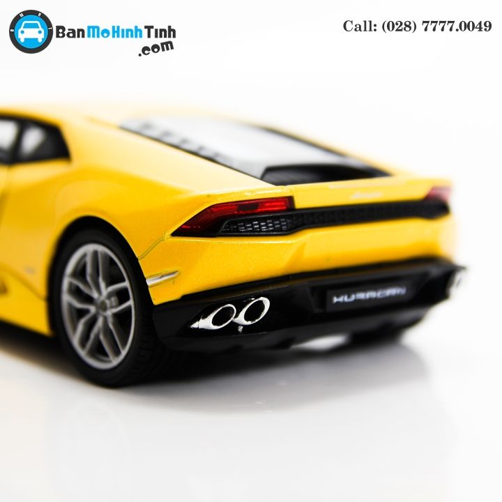 MÔ HÌNH LAMBORGHINI HURACAN LP610-4 YELLOW 1:24 WELLY - 24056Y