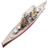 Mô hình kim loại lắp ráp 3D Thiết Giáp Hạm HMS Prince Of Wales (Silver, Red, Gold) – Piececool MP597