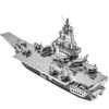 Mô hình kim loại lắp ráp 3D Tàu Sân Bay Aircraft Carrier (Silver) - Metal Mosaic MP638