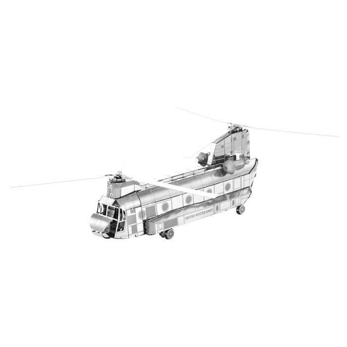 Mô hình kim loại lắp ráp 3D Trực Thăng CH-47 Chinook (Silver) – Piecefun MP416