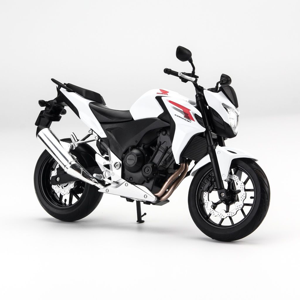 Mô hình mô tô Honda CB500F White 1:10 Welly