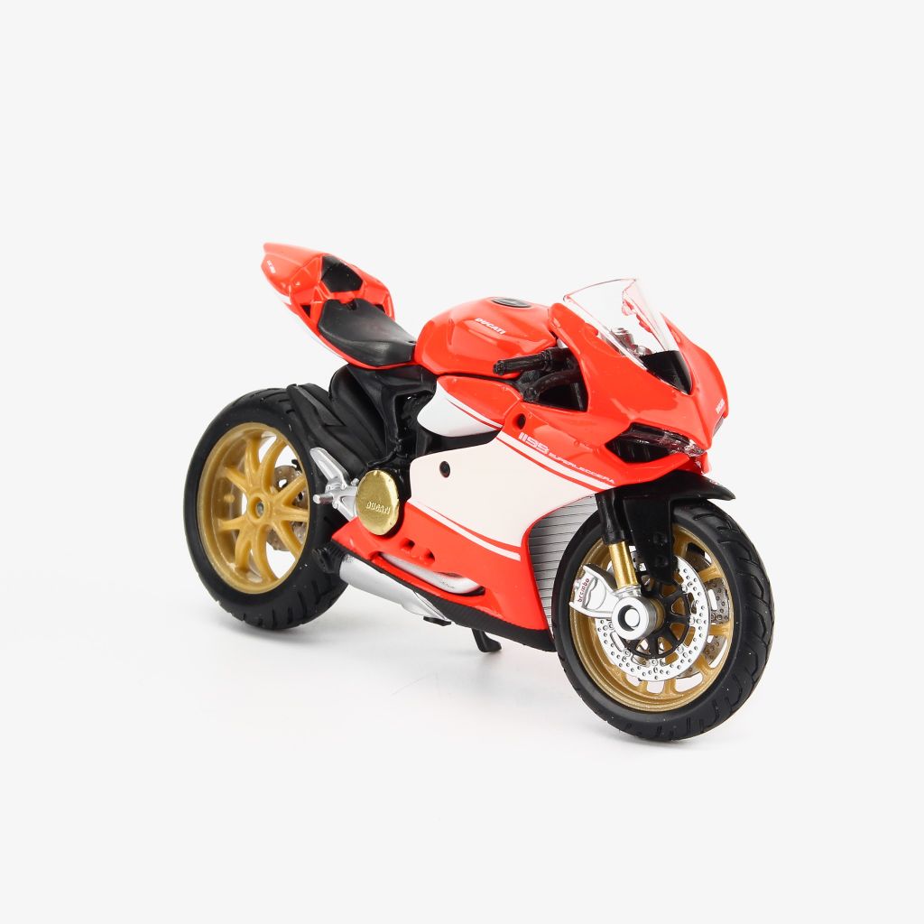 Mô hình xe mô tô Ducati 1199 Superleggra 1:18 Maisto Fluorescent Red