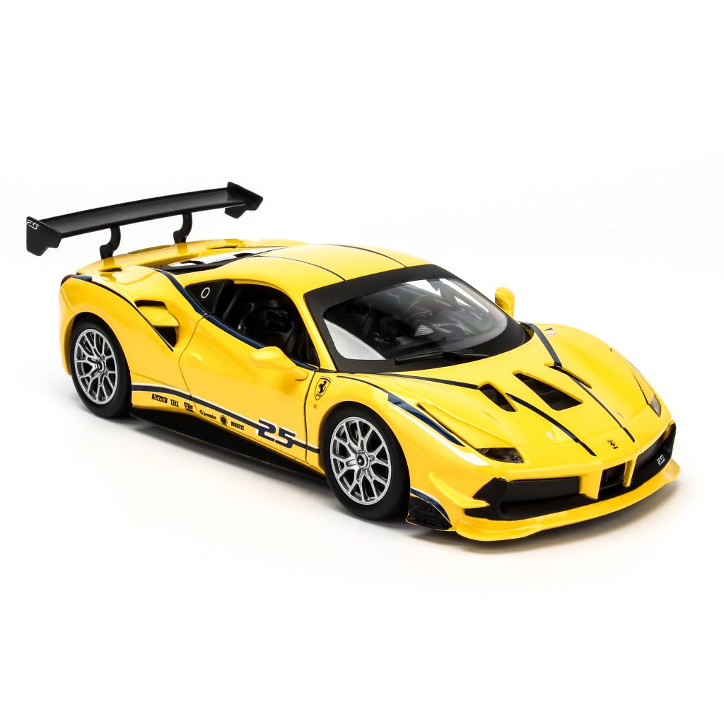 Mô hình xe Ferrari 488 Challenge Yellow 1:24 Bburago- 18-26307