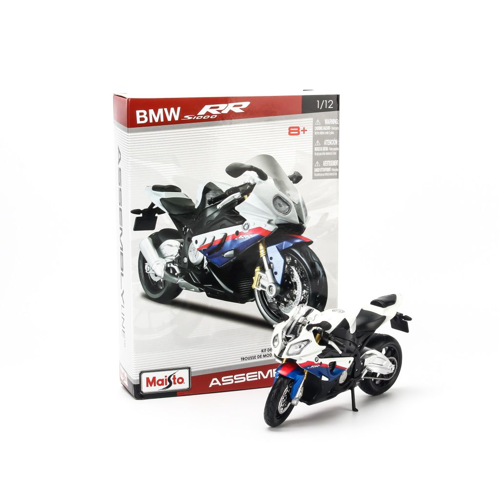 Mô hình xe mô tô BMW S1000rr Model Kit 1:12 Maisto