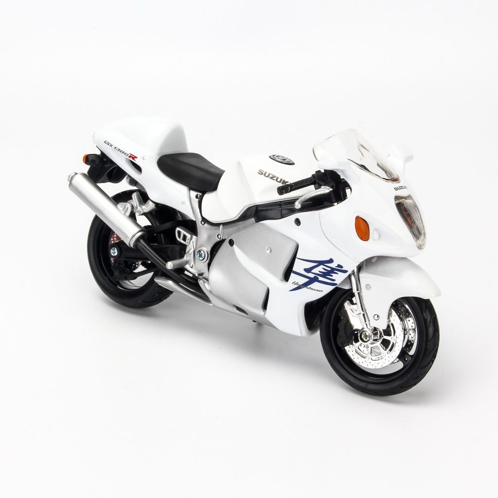  Mô hình xe mô tô Suzuki GSX 1300R Hayabusa White 1:12 Maisto Mh-31101 