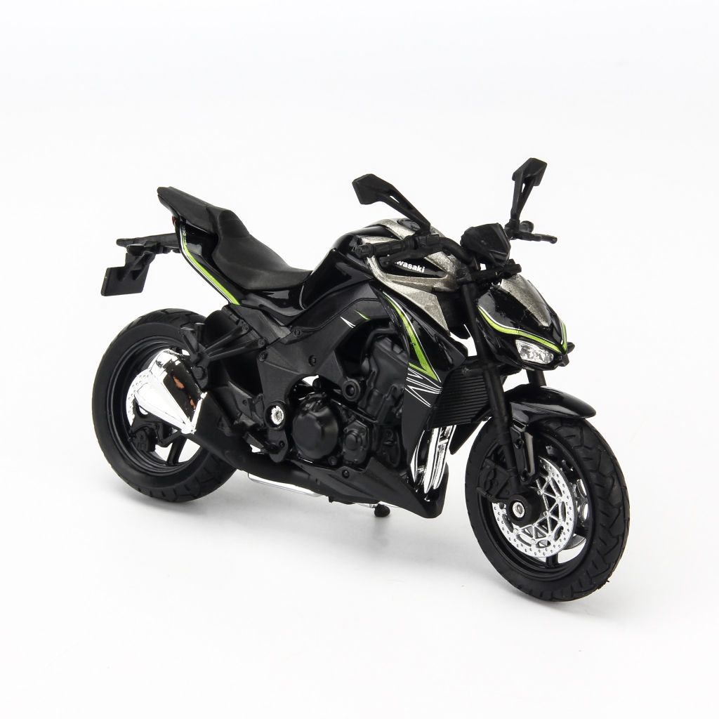 Mô hình xe mô tô Kawasaki Z1000 R Green 1:18 Welly