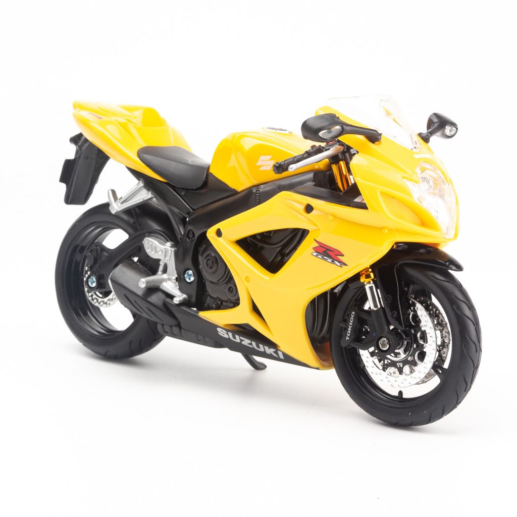 Mô hình mô tô Suzuki GSX R600 1:12 Maisto Yellow