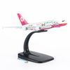 Mô hình máy bay tĩnh Eva Air Hello Kitty Pink Airbus A380 16cm Everfly giá rẻ (1)