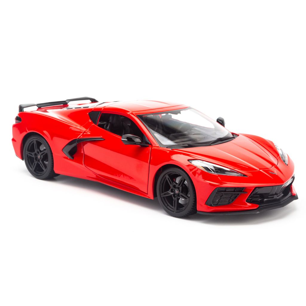 Mô hình tĩnh siêu xe Chervolet Corvette Stingray Coupe 2020 1:18 Maisto Red