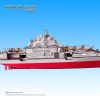 Mô hình kim loại lắp ráp 3D Hàng Không Mẫu Hạm CV-16 Plan Liaoning (Silver, Red, Brown) – Piececool MP794 (3)