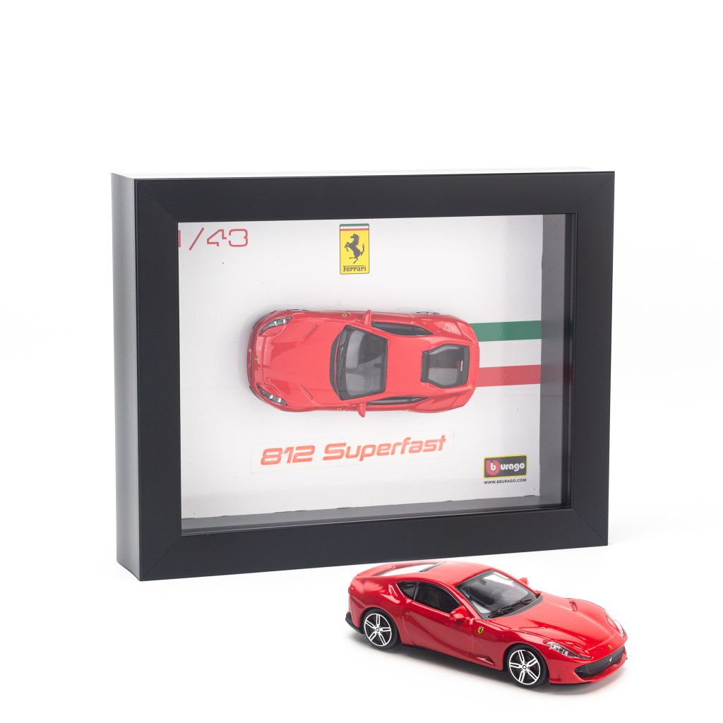 Khung tranh mô hình xe Ferrari 812 Superfast 1:43 Bburago- 18-36032