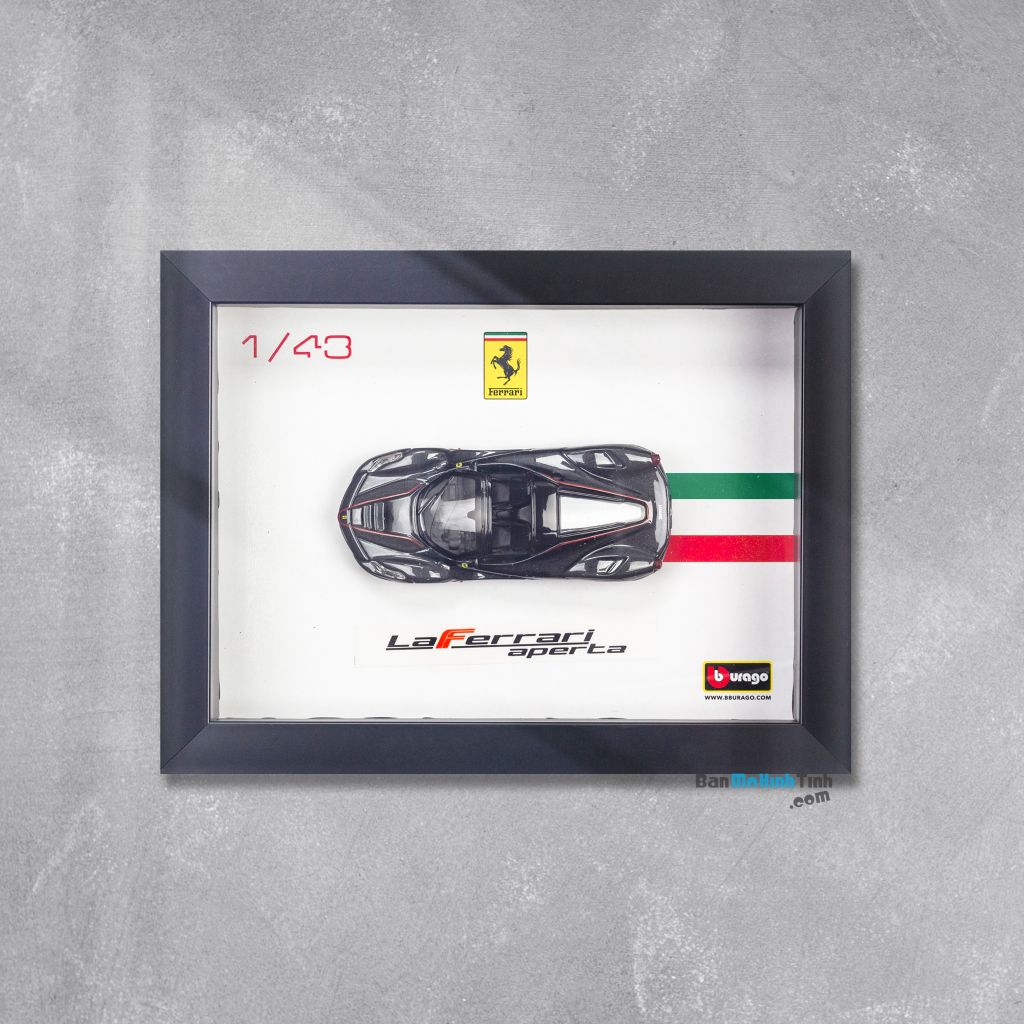 Khung tranh mô hình xe Ferrari LaFerrari Aperta 1:43 Bburago -18-36031