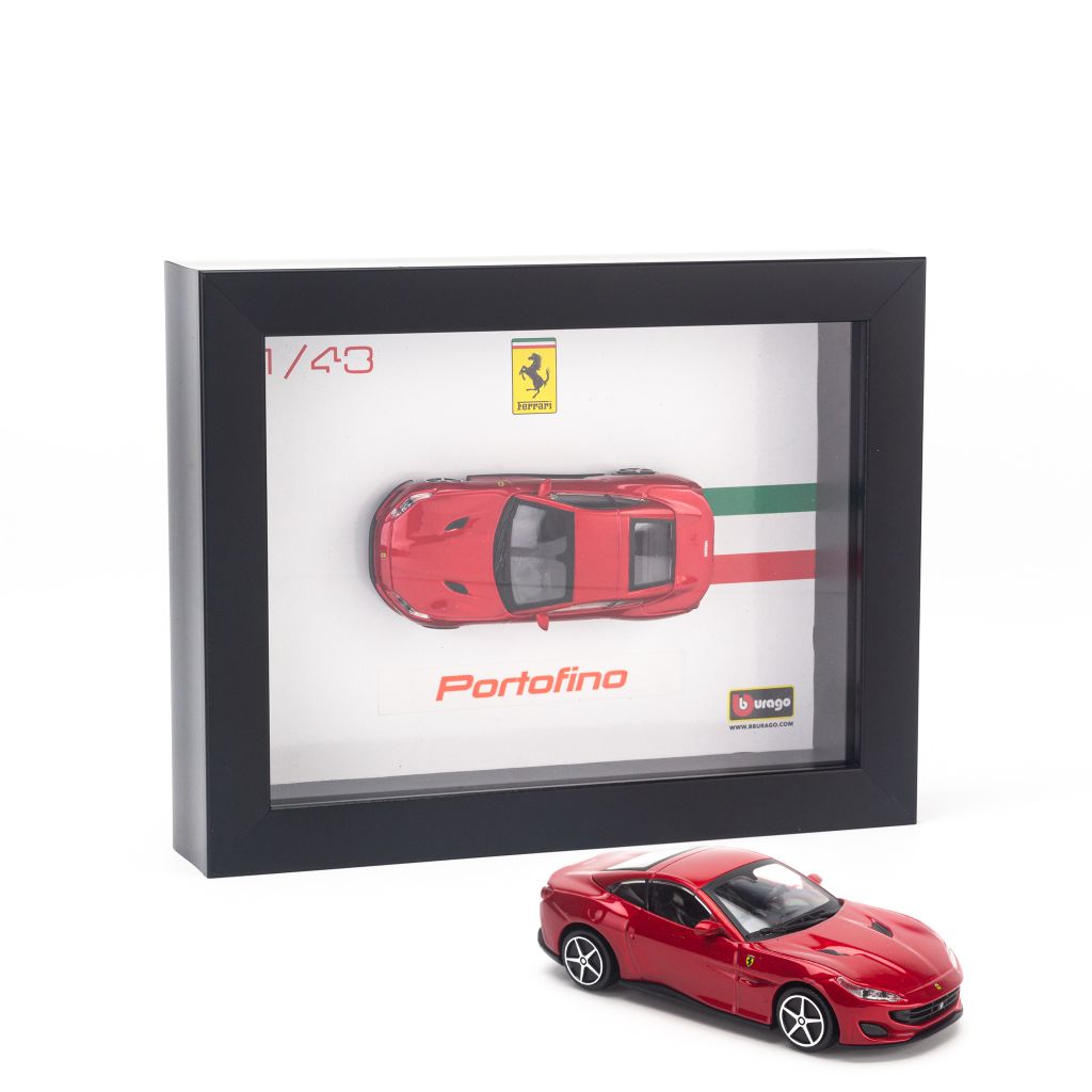 Khung tranh mô hình xe Ferrari Portofino 1:43 Bburago - 18-36051