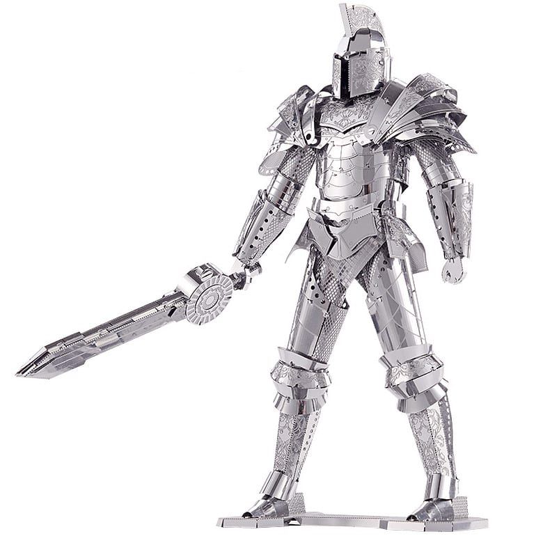 Mô hình kim loại lắp ráp 3D Black Knight (Kỵ Sĩ Bóng Đêm) (Silver) - Metal Mosaic MP690