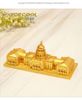 Mô hình kim loại lắp ráp 3D US Capitol (Tòa Nhà Quốc Hội Mỹ) (Gold) - Piececool MP091