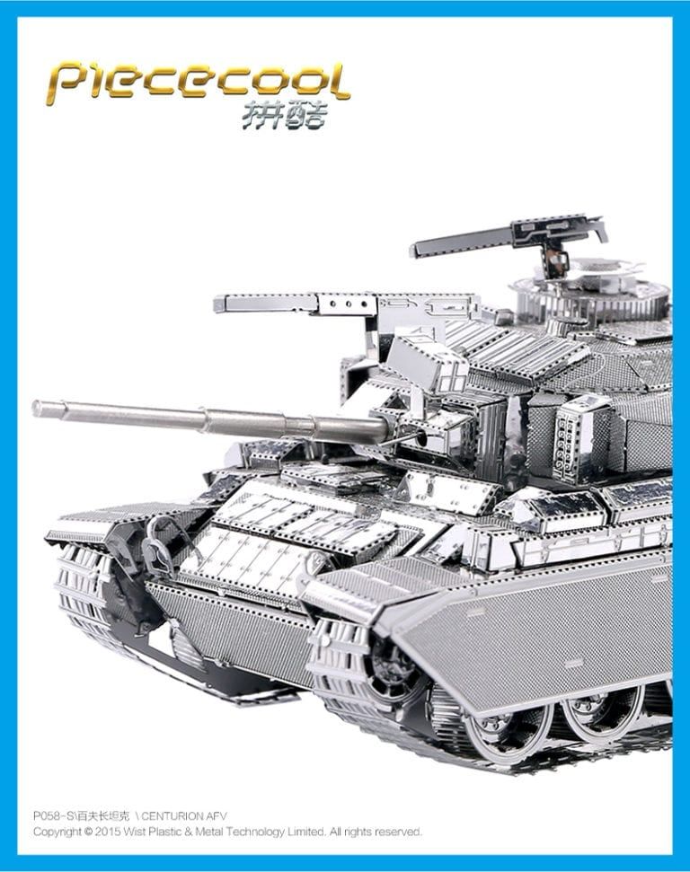 Mô Hình Kim Loại Lắp Ráp 3D Xe Tăng Centurion AFV (Silver) – Piececool MP130