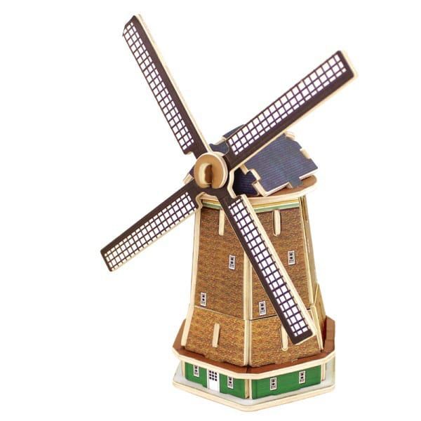  Mô hình gỗ lắp ráp 3D Dutch Windmill (Cối Xay Gió) (Mixed Color) - Robotime MJ208 – WP134 