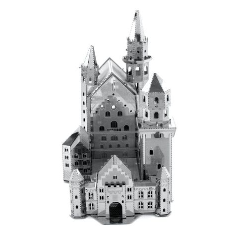 Mô hình kim loại lắp ráp 3D Neuschwanstein Castle (Lâu Đài Cổ Tích) (Silver) - Metal Works MP020