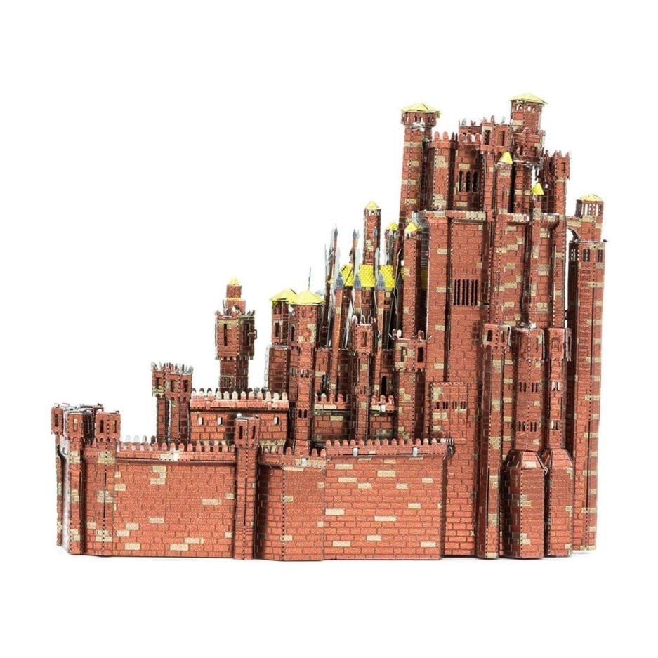 Mô hình kim loại lắp ráp 3D Red Keep Castle (Lâu Đài Red Keep) (Orange, Silver, Gold) Metal Head MP918