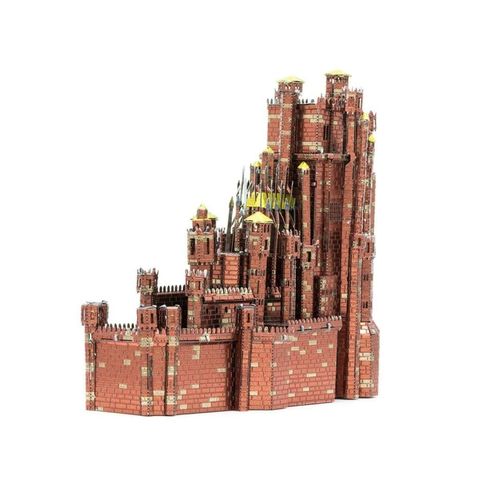 Mô hình kim loại lắp ráp 3D Red Keep Castle (Lâu Đài Red Keep) (Orange, Silver, Gold) Metal Head MP918
