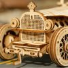 Mô hình gỗ lắp ráp 3D V8 Grand Prix Car (Xe Cổ) (Wood Color) - Robotime MC401 - WP031