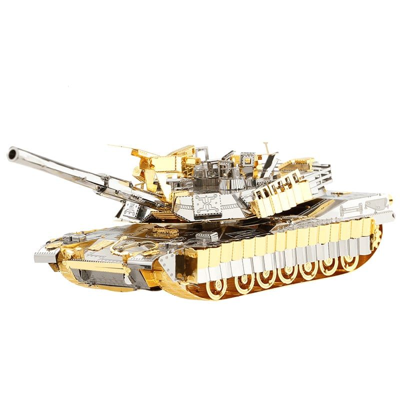 Mô Hình Kim Loại Lắp Ráp 3D Xe Tăng M1A2 Sep Tusk II (Gold, Silver) – Piececool MP218