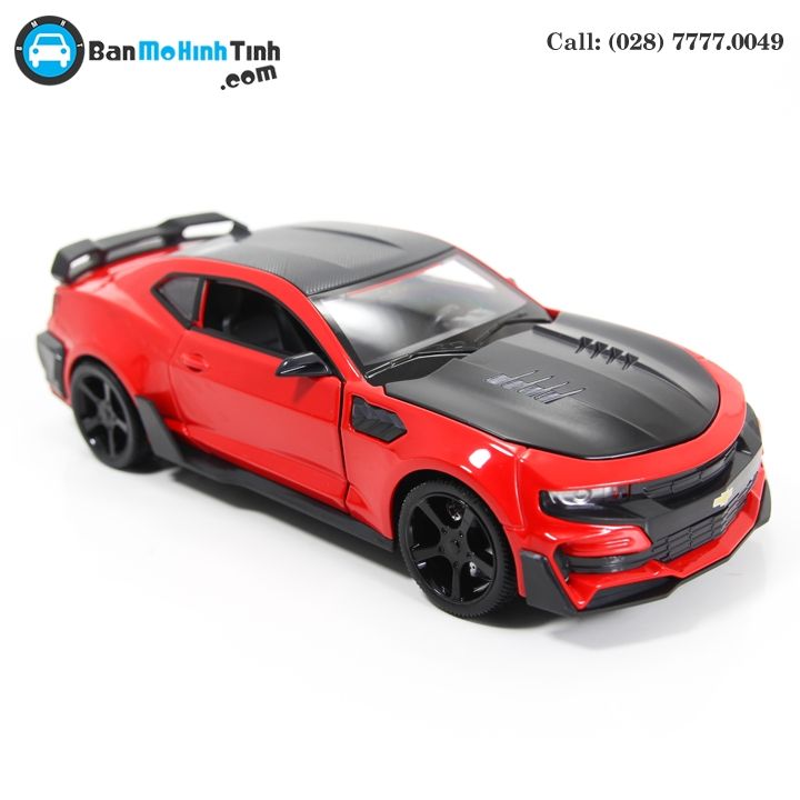 MÔ HÌNH CHELVOLET CAMARO ZL1 TRANSFORMERS BUMBLEBEE EDITION RED 1:24 DOUBLEHOUSES