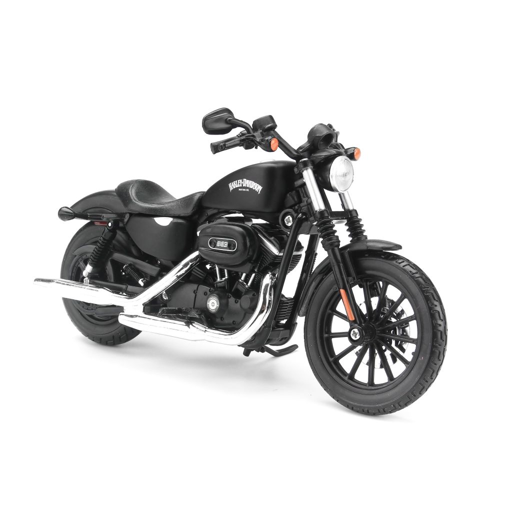 Mô hình mô tô Harley Davidson 13 Sportster Iron 883 Flat Black 1:12 Maisto MH-32326