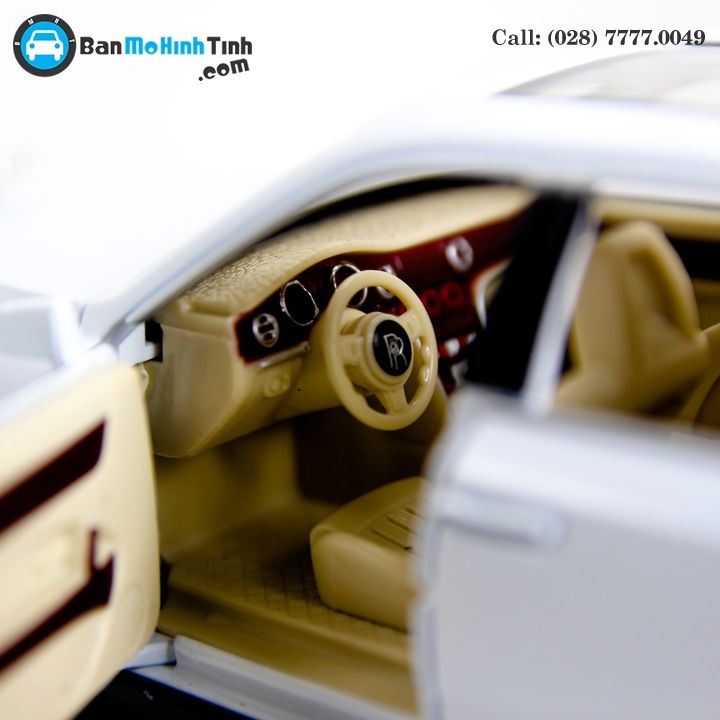 MÔ HÌNH ROLLS ROYCE CULLINAN WHITE 1:24 XLG