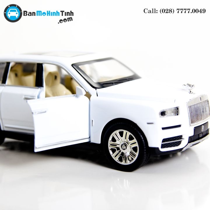 MÔ HÌNH ROLLS ROYCE CULLINAN WHITE 1:24 XLG