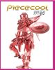 Mô hình kim loại lắp ráp 3D Shield Man (Robot Đặc Nhiệm) (Red) – Piececool MP162