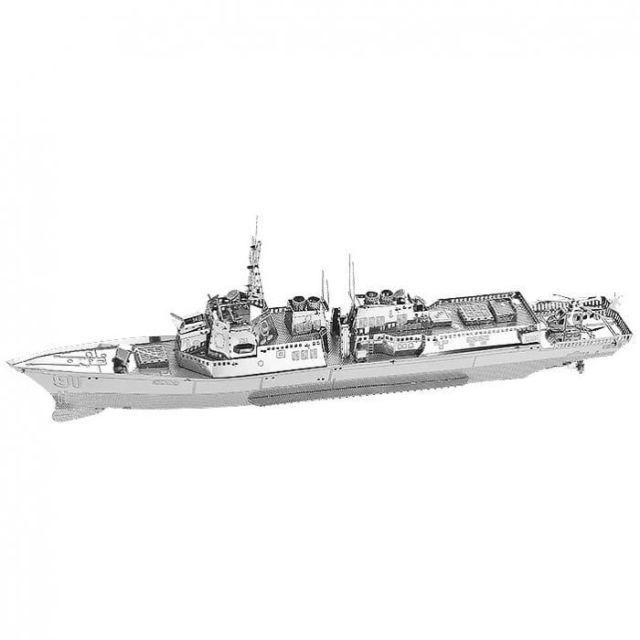  Mô hình kim loại lắp ráp 3D Burke Class Destroyer (Silver) – Metal Works MP308 