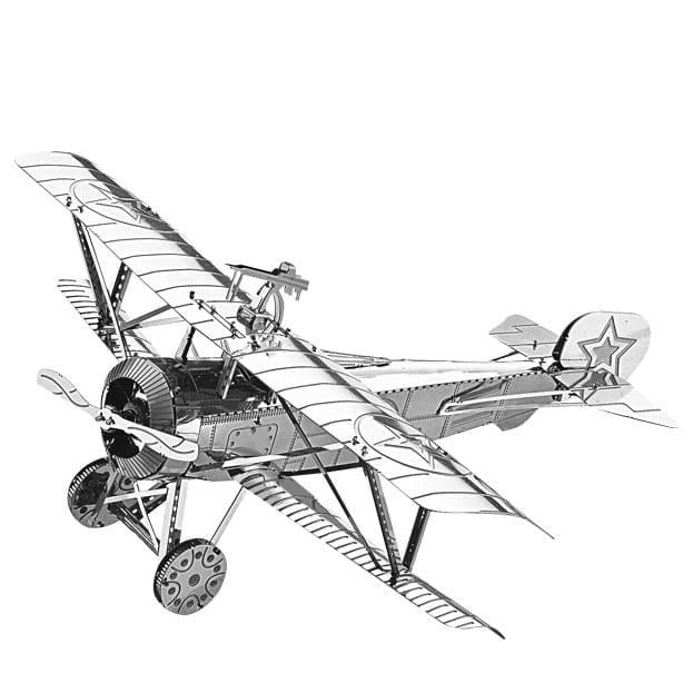 Mô hình kim loại lắp ráp 3D Tiêm Kích Nieuport 17 (Silver) – Metal Works MP456