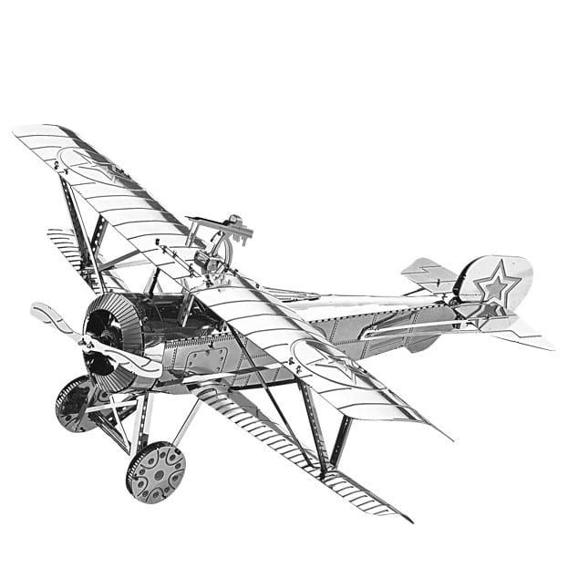Mô Hình Kim Loại Lắp Ráp 3D Tiêm Kích Nieuport 17 (Silver) – Metal Works MP456