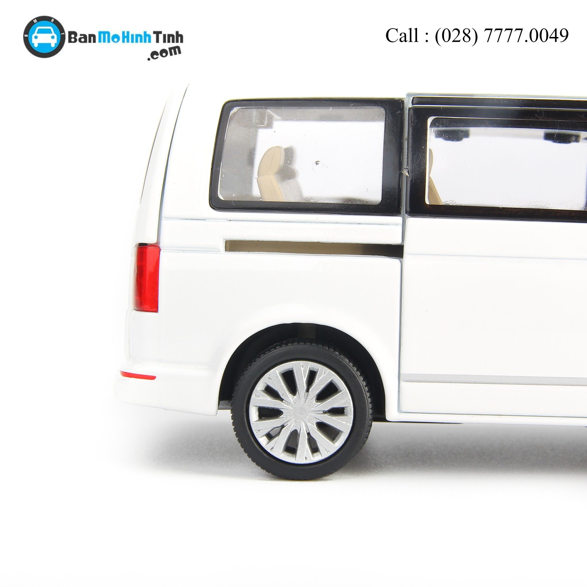 MÔ HÌNH VOLKSWAGEN MULTIVAN WHITE 1:32 DEALER