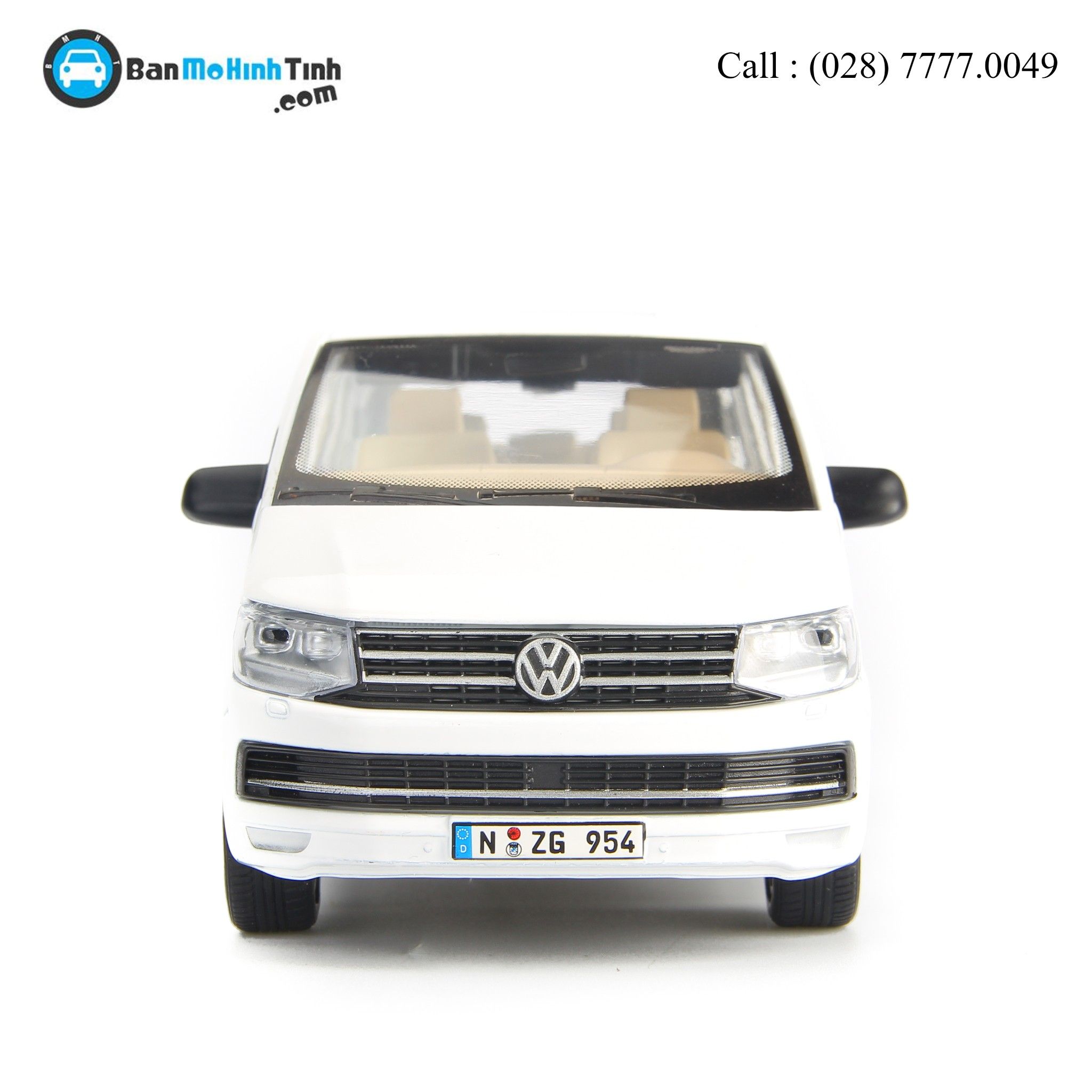 MÔ HÌNH VOLKSWAGEN MULTIVAN WHITE 1:32 DEALER
