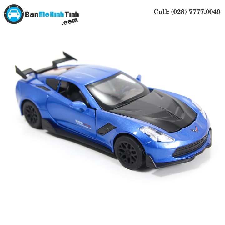 MÔ HÌNH CHELVOLET CORVETTE ZR1 BLUE 1:32 TYMODELS