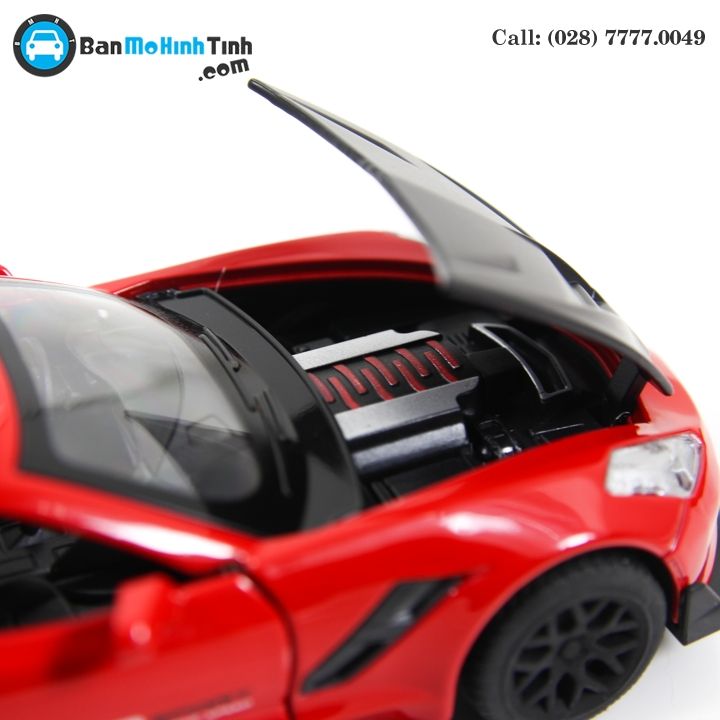 MÔ HÌNH CHELVOLET CORVETTE ZR1 RED/BLACK 1:32 TYMODELS