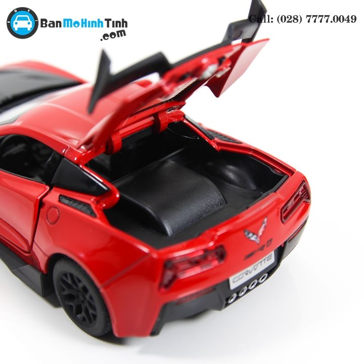 MÔ HÌNH CHELVOLET CORVETTE ZR1 RED/BLACK 1:32 TYMODELS