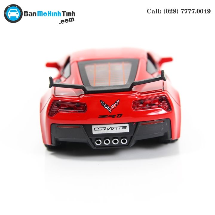 MÔ HÌNH CHELVOLET CORVETTE ZR1 RED/BLACK 1:32 TYMODELS