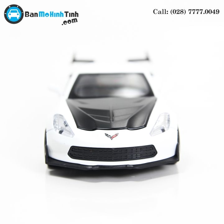 MÔ HÌNH CHELVOLET CORVETTE ZR1 WHITE 1:32 TYMODELS
