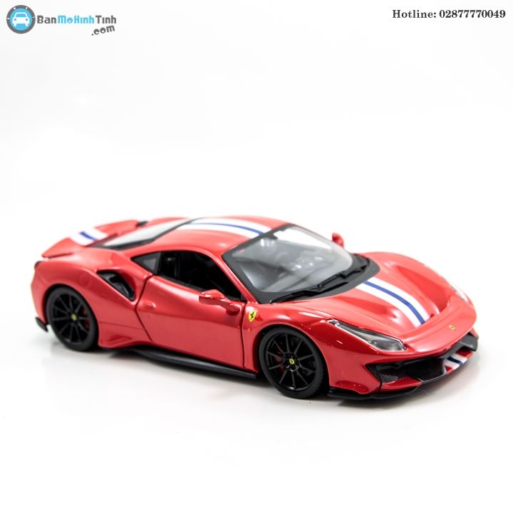 MÔ HÌNH FERRARI 488 PISTA RED 1:24 BBURAGO- 18-26026
