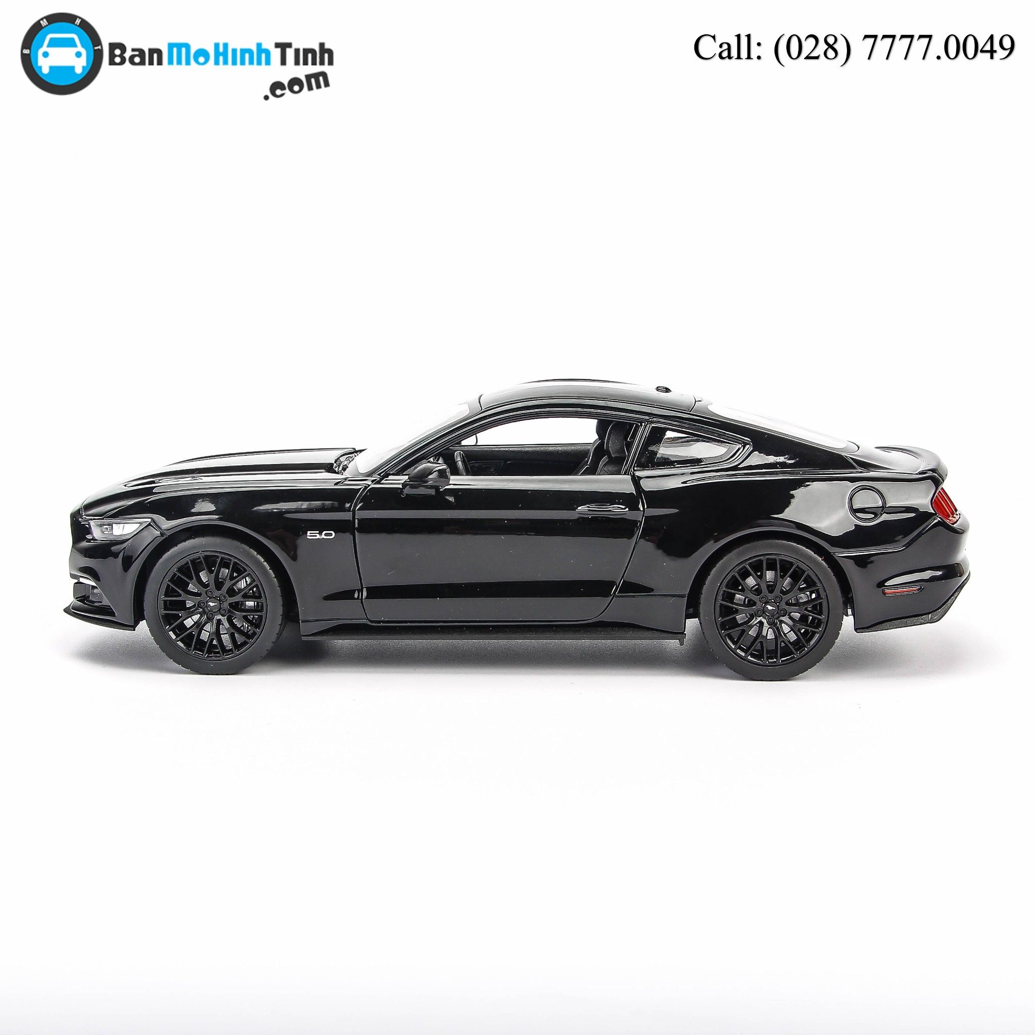 MÔ HÌNH FORD MUSTANG GT 2015 BLACK 1:24 WELLY